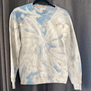 Fruit of the Loom Artistic Blue and White Crewneck Sweater